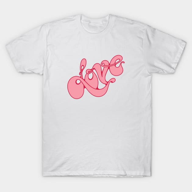 Pink Love T-Shirt by Ari